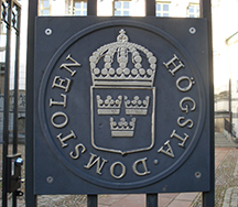 Högsta domstolen vid Riddarhustorget i Stockholm.